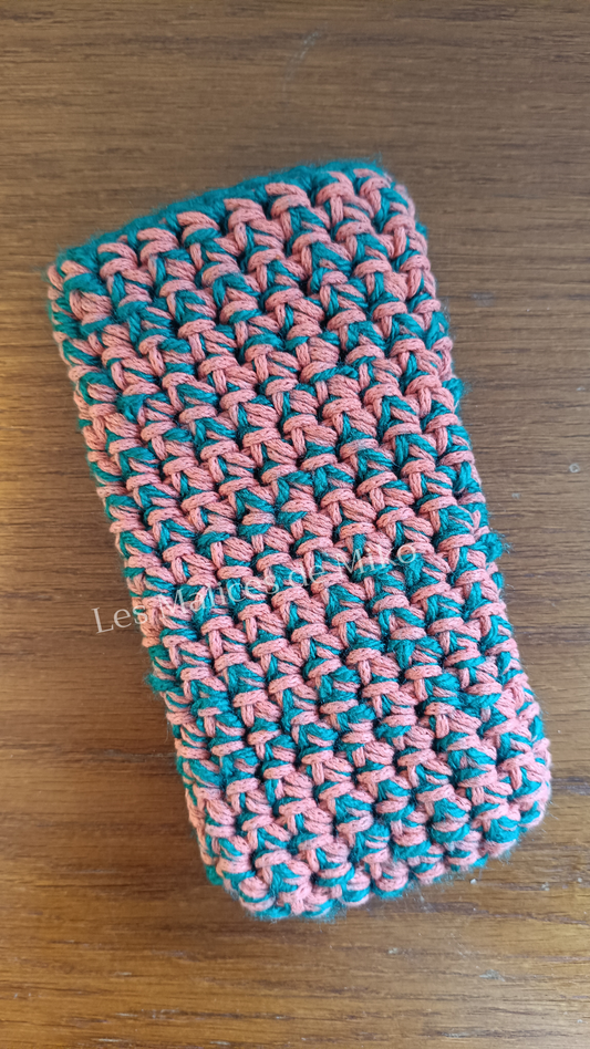 Pochette Portable Orange & Vert