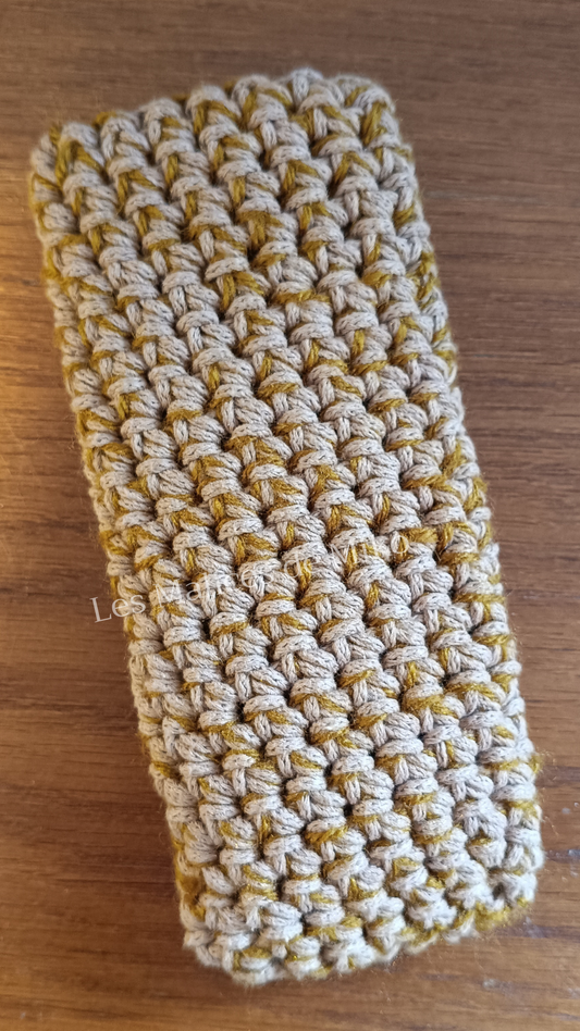 Pochette Portable Blanc & Jaune