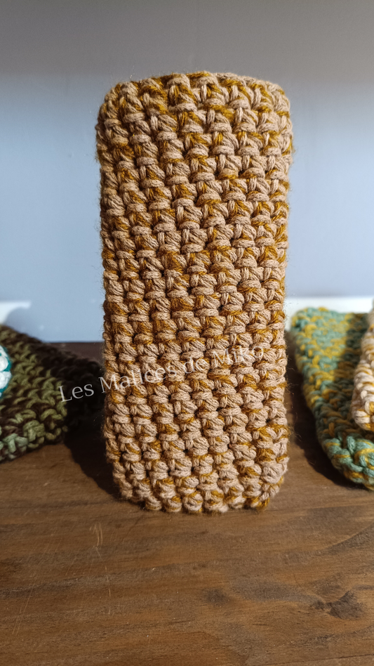 Pochette Portable Marron & Marron