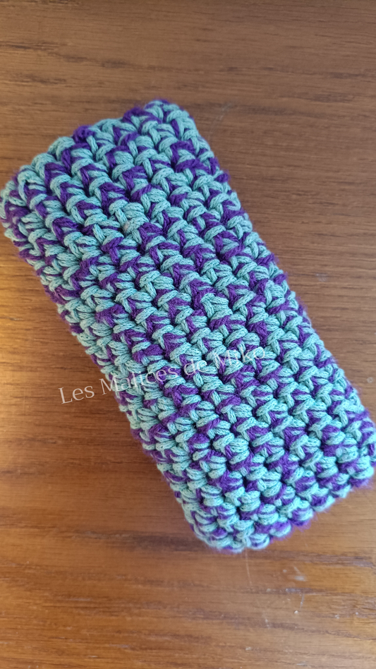 Pochette Portable Turquoise & Violet